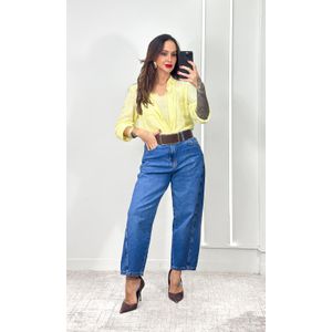 Calça Jeans Balloom Recortes - Azul Nebulizado