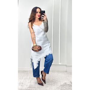 Calça Jeans Balloom Recortes - Azul Nebulizado