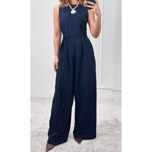 Macacão Liocel Cinto Tressê - Preto