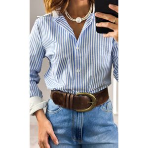 Calça Jeans Wide Leg Clássica - Azul Claro Estonado