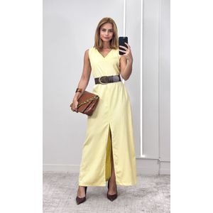 Vestido Reto Celéstia - Amarelo Claro
