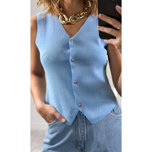 Colete Modal Mirai - Azul Candy