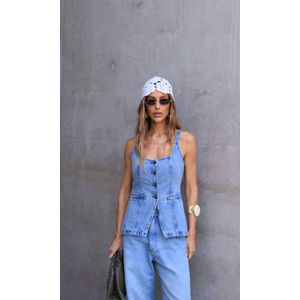Calça Jeans New Baggy - Azul Claro Estonado