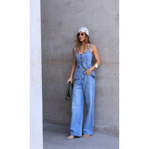 Calça Jeans New Baggy - Azul Claro Estonado