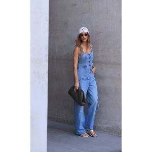 Calça Jeans New Baggy - Azul Claro Estonado