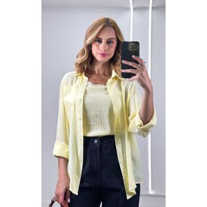 Calça Jeans Wide Leg com Brilho - Preto