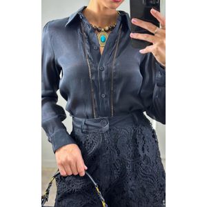 Conjunto Camisa e Short Guipir - Preto