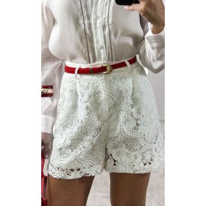 Conjunto Camisa e Short Guipir - Branco