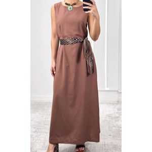 Vestido Reto Decote Redondo Haze - Marrom
