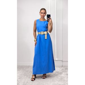 Vestido Reto Decote Redondo Haze - Azul Candy