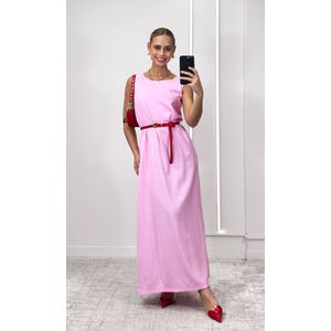 Vestido Reto Decote Redondo Haze - Rosa Candy