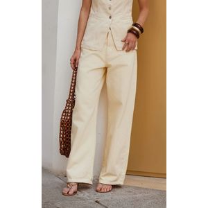Calça Jeans New Baggy - Amarelo