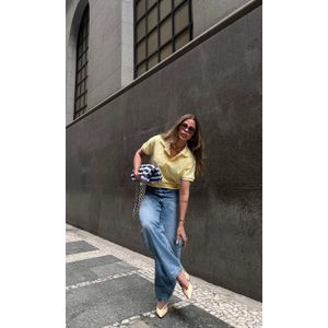 Blusa Polo Louise - Amarelo