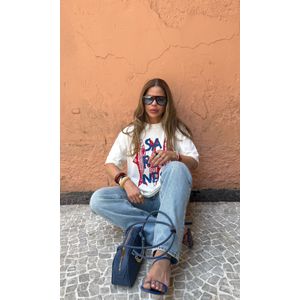 Camiseta SA RDI NES - Branco/Vermelho/Azul Marinho