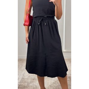 Conjunto Regata e Saia com Fenda - Preto