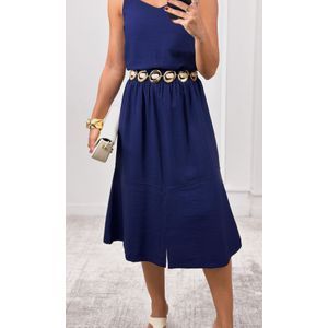 Conjunto Regata e Saia com Fenda - Azul Marinho