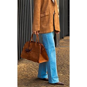 Maxi Blazer Suede - Camel