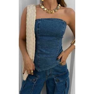 Calça Jeans Cargo Utility - Azul Estonado