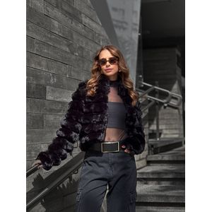 Jaqueta Puffer Pelúciada - Preto