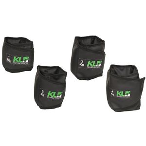 Kit caneleira Tonozeleira de Peso 1,2,3 e 4 kg - KLMASTERFITNESS