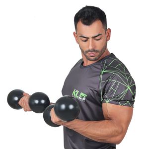 Par de Halteres Emborrachado 9 Kg Peso para Academ... - KLMASTERFITNESS