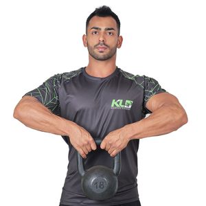 Kettlebell Pintado 18 Kg Crossfit Treinamento Func... - KLMASTERFITNESS