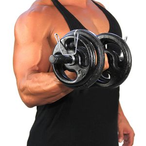 KIT Musculação Completo Barras 20 kg Anilhas Pinta... - KLMASTERFITNESS