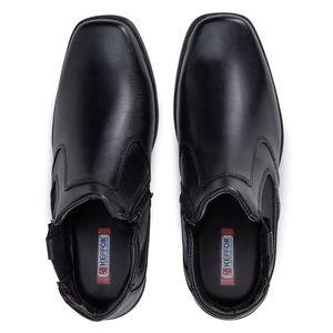 Bota Social Arizona Country Masculina Couro Legítimo Com Elástico Preto 