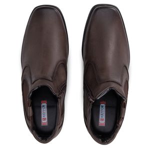 Bota Social Arizona Country Masculina Couro Legítimo Com Elástico Café