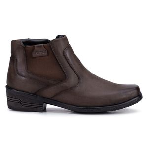 Bota Social Arizona Country Masculina Couro Legítimo Com Elástico Café