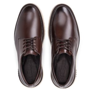 Sapato Social Bergamo Classic de Couro Marrom Kéffor 