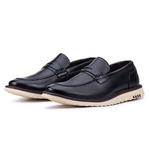 Mocassim Bergamo Classic de Couro Preto Kéffor