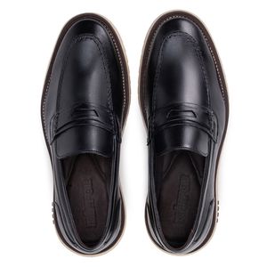 Mocassim Bergamo Classic de Couro Preto Kéffor