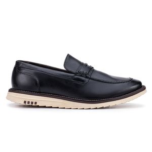 Mocassim Bergamo Classic de Couro Preto Kéffor