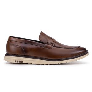 Mocassim Bergamo Classic de Couro Marrom Kéffor