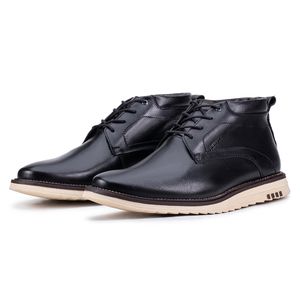 Sapato Social Bergamo Classic de Couro Preto Kéffor Cano Alto 