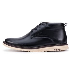 Sapato Social Bergamo Classic de Couro Preto Kéffor Cano Alto 