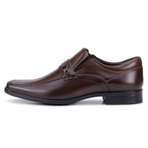 Sapato Social Linha Berlim em Couro Cor Castanho Kéffor