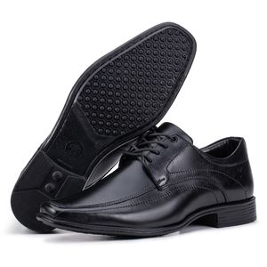 Sapato Social Linha Berlim em Couro Cor Preto Kéffor