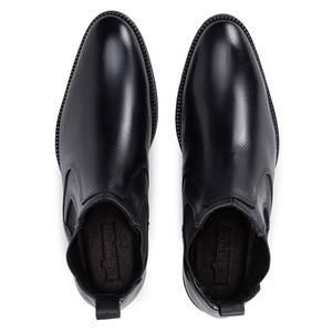 Bota social Paris em Couro Preto Kéffor 