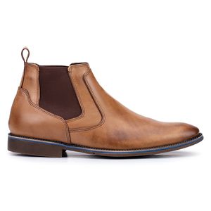 Bota social Paris em Couro Bege Kéffor 
