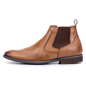 Bota social Paris em Couro Bege Kéffor 