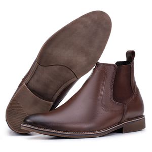 Bota social Paris em Couro Marrom Kéffor 