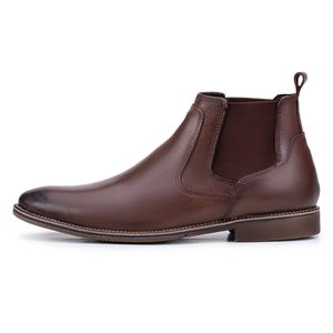 Bota social Paris em Couro Marrom Kéffor 