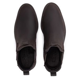 Bota Chelsea Kéffor Masculina em Couro com Fechamento em Elástico 
