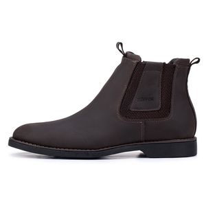 Bota Chelsea Kéffor Masculina em Couro com Fechamento em Elástico 