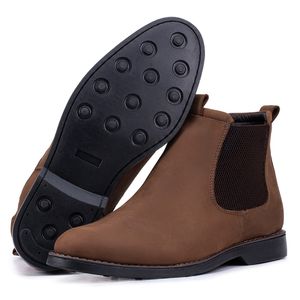 Bota Masculina Chelsea Kéffor Em Couro Legítimo Marrom 