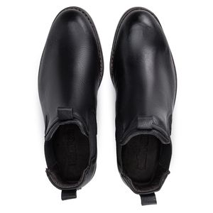 Bota Masculina Chelsea Kéffor Em Couro Legítimo Preto