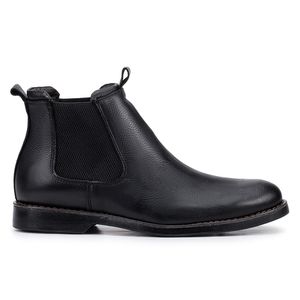 Bota Masculina Chelsea Kéffor Em Couro Legítimo Preto