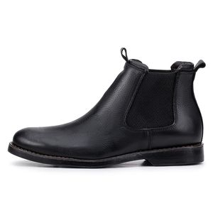 Bota Masculina Chelsea Kéffor Em Couro Legítimo Preto